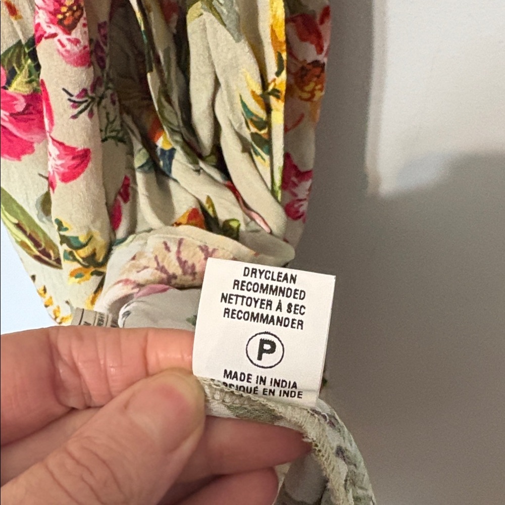 BL-NK Ruth Floral Wrap Maxi Dress Petite XS Boho Ruffle Sleeve Boho - Picture 6 of 7